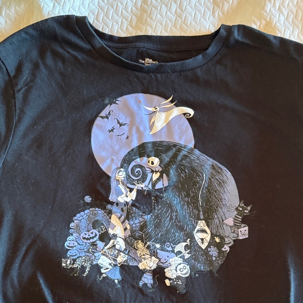 The Nightmare Before Christmas Black Short Sleeve Tee